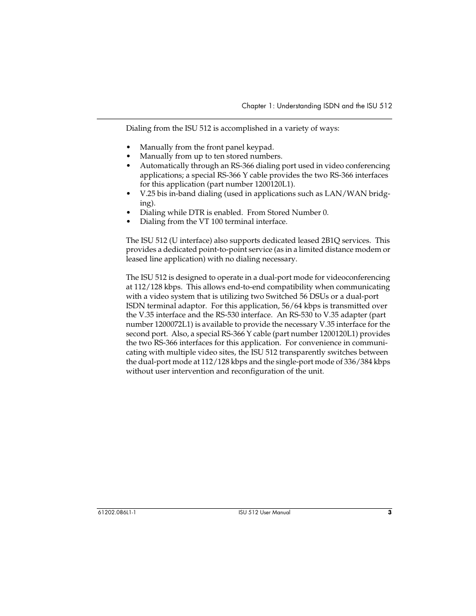 ADTRAN ISU 512 User Manual | Page 19 / 129