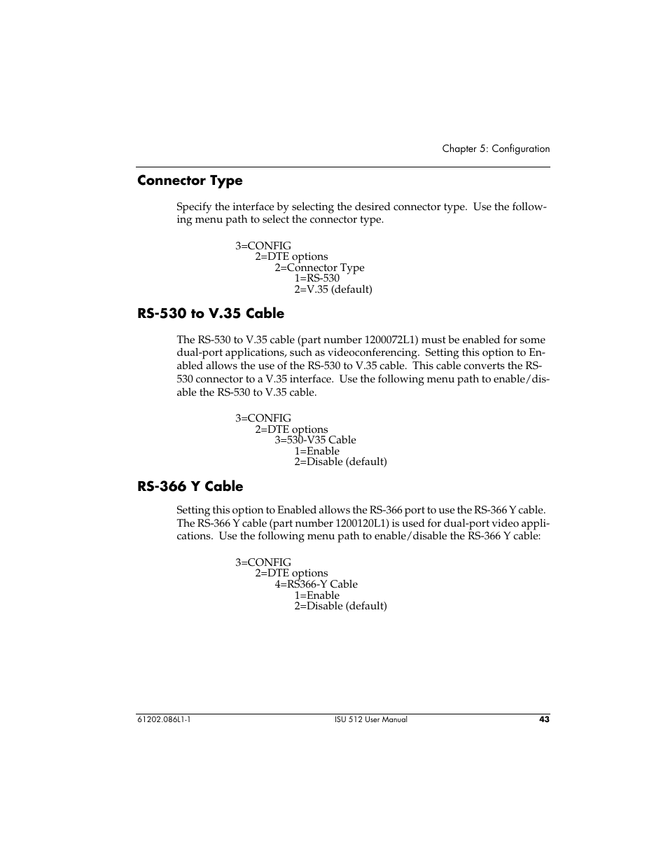 ADTRAN ISU 512 User Manual | Page 59 / 129