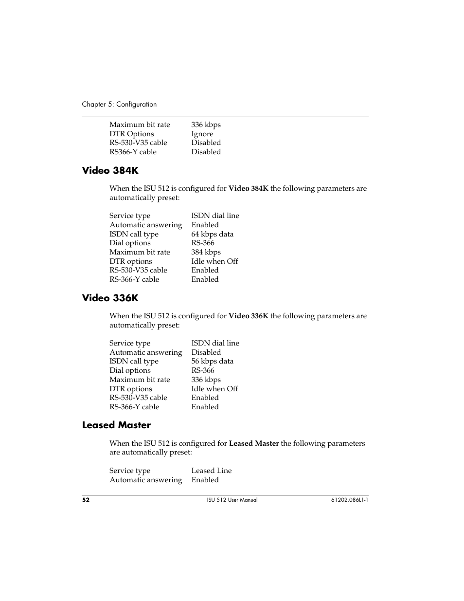 ADTRAN ISU 512 User Manual | Page 68 / 129