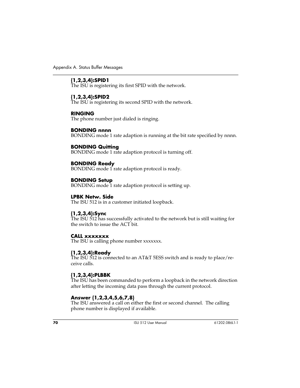 ADTRAN ISU 512 User Manual | Page 86 / 129