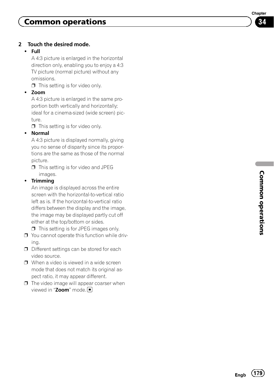 Common operations | Pioneer AVIC-F860BT User Manual | Page 179 / 216