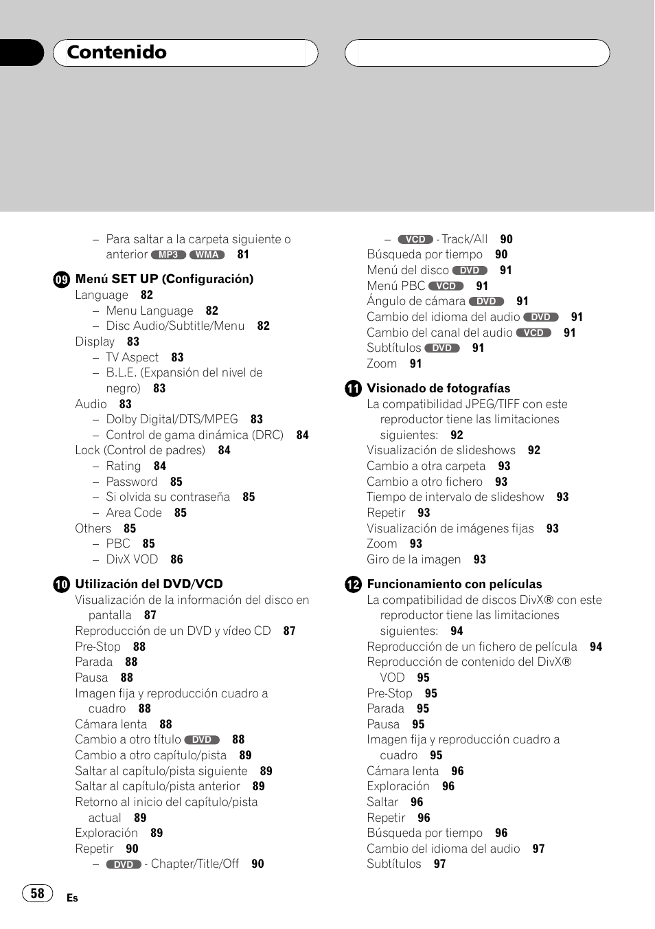 Pioneer DVH-3900MP User Manual | Page 58 / 112