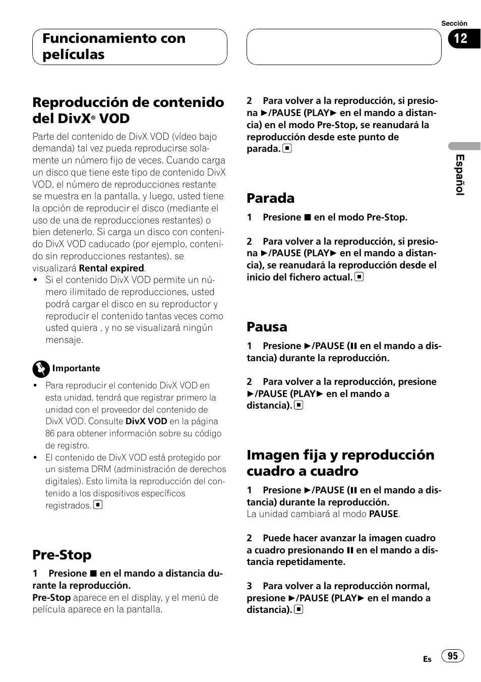 Pioneer DVH-3900MP User Manual | Page 95 / 112