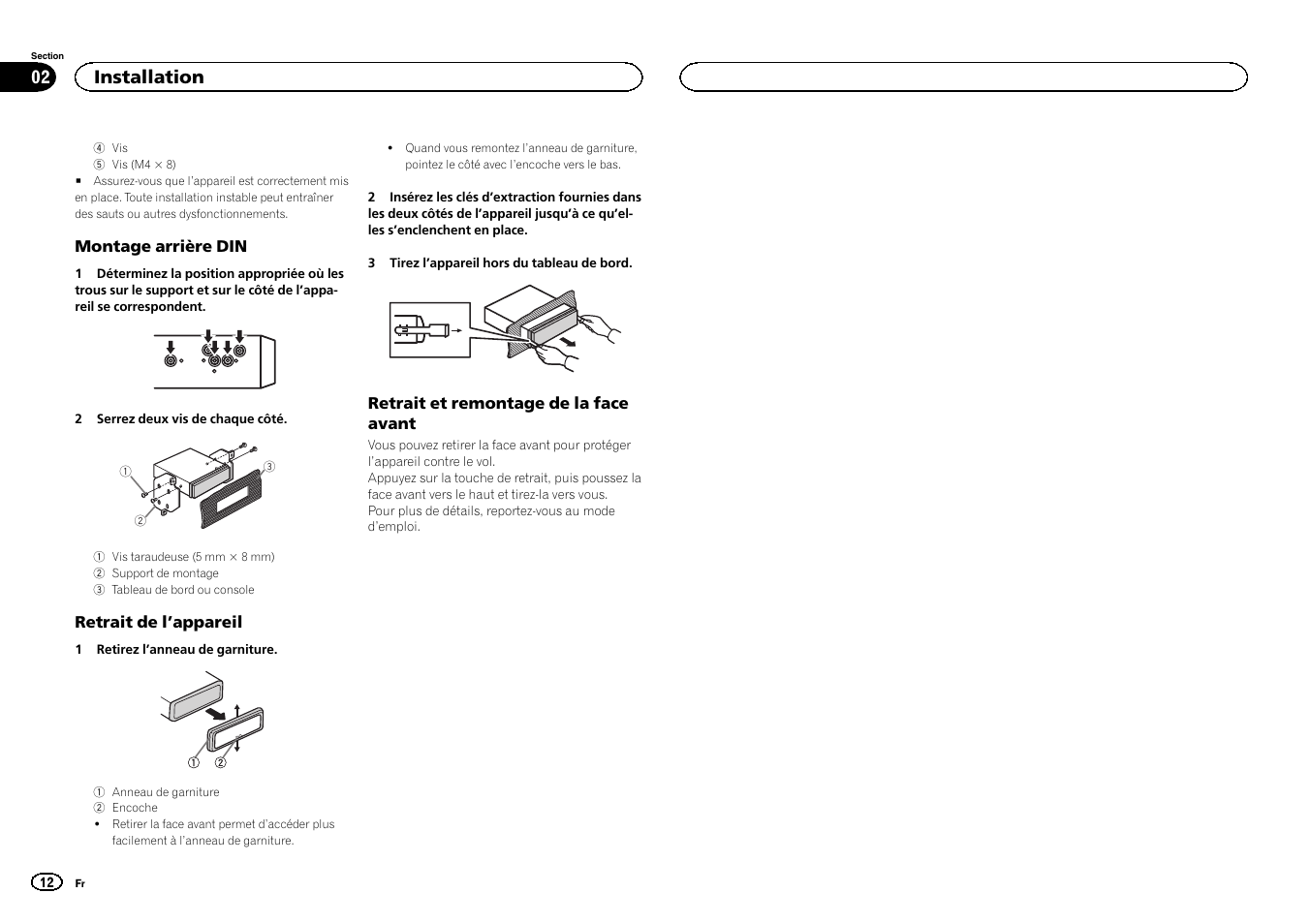 Installation | Pioneer DVH-340UB User Manual | Page 12 / 40