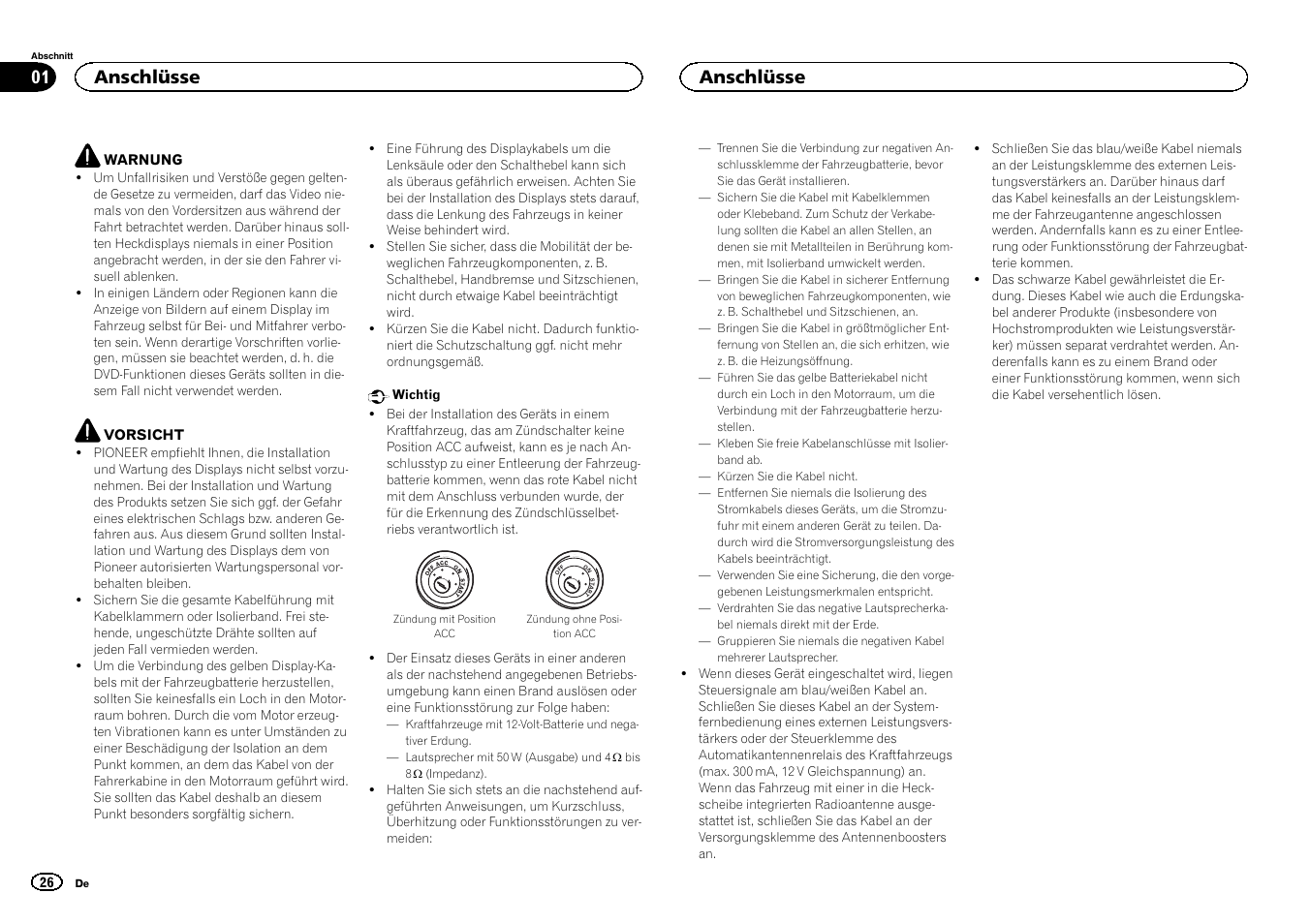 Deutsch, Anschlüsse | Pioneer DVH-340UB User Manual | Page 26 / 40