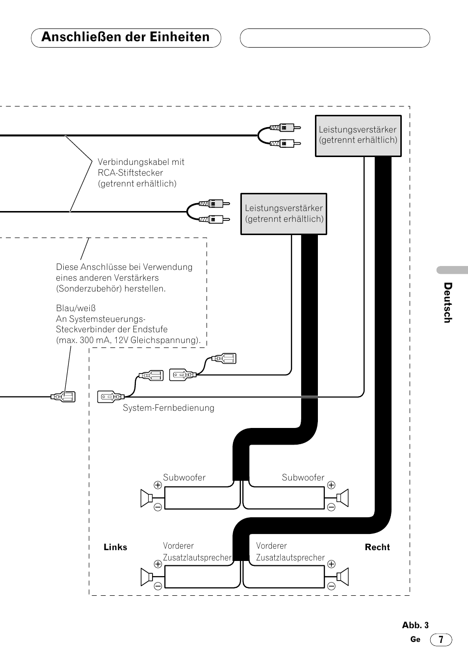Anschließen der einheiten | Pioneer DVH-P7000R User Manual | Page 31 / 76
