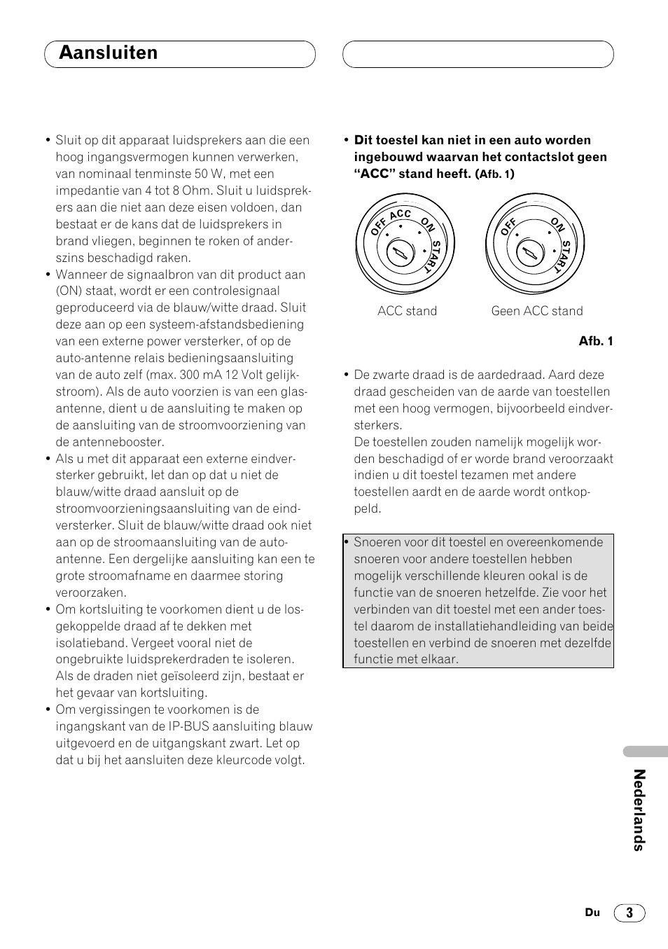 Aansluiten | Pioneer DVH-P7000R User Manual | Page 63 / 76