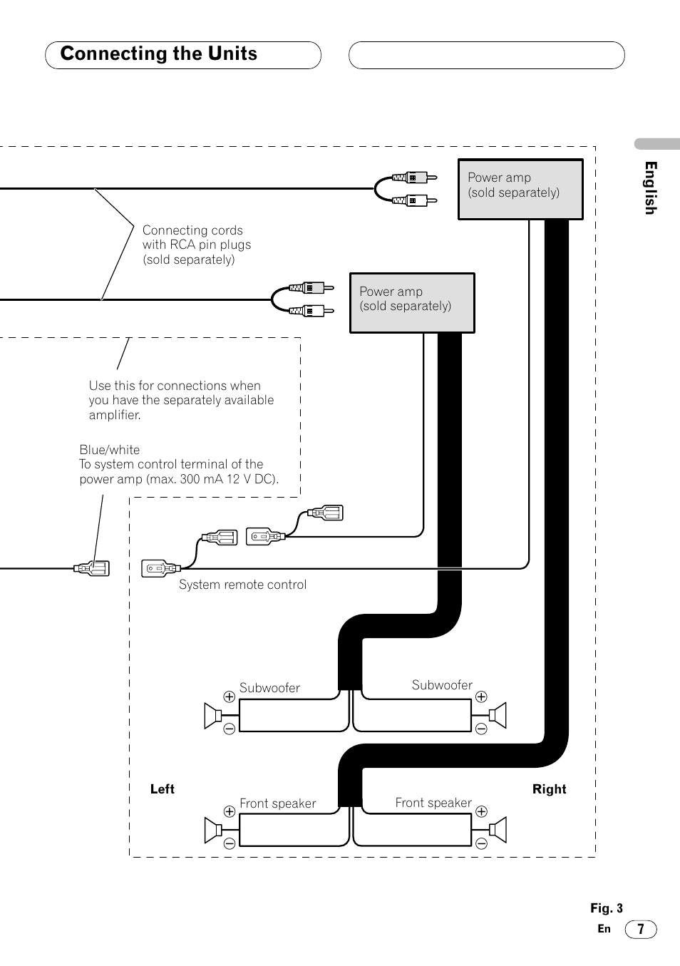 Connecting the units | Pioneer DVH-P7000R User Manual | Page 7 / 76