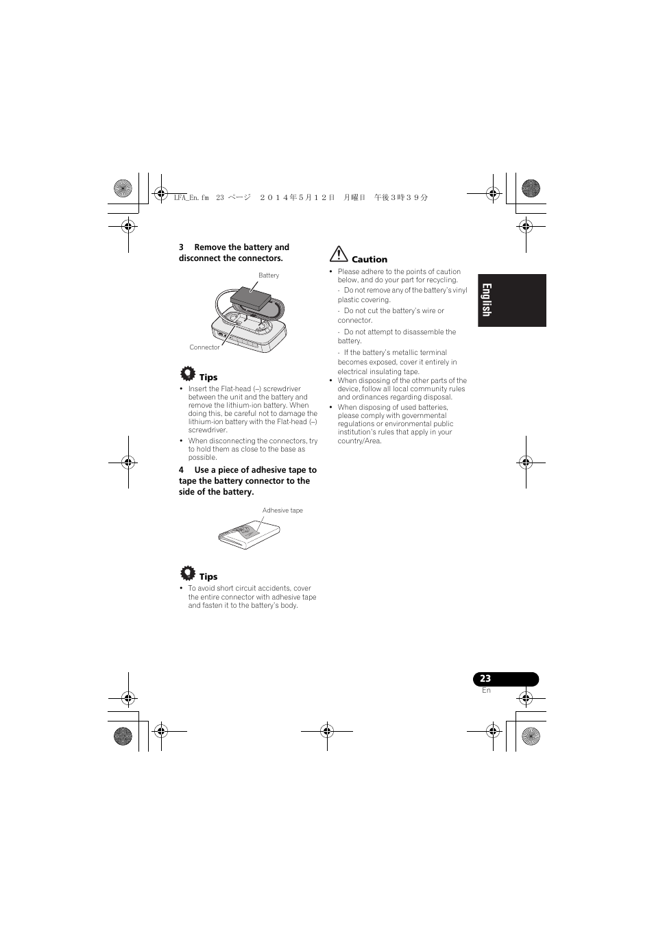 English français español | Pioneer XW-LF1-W User Manual | Page 23 / 92