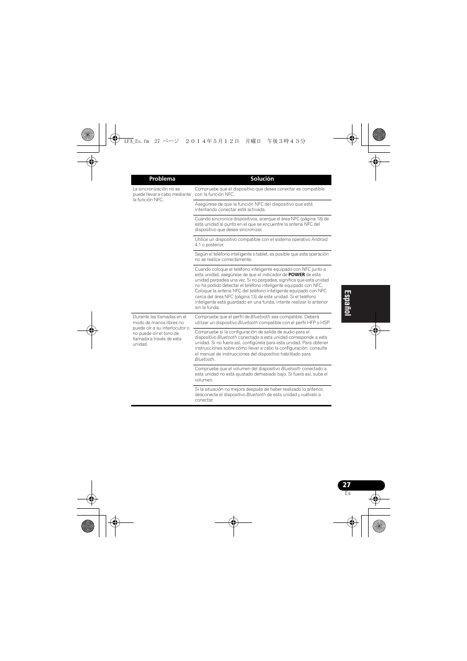 English français español | Pioneer XW-LF1-W User Manual | Page 85 / 92