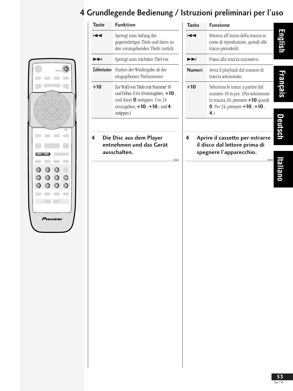 English français deutsch italiano | Pioneer DV-737 User Manual | Page 53 / 156