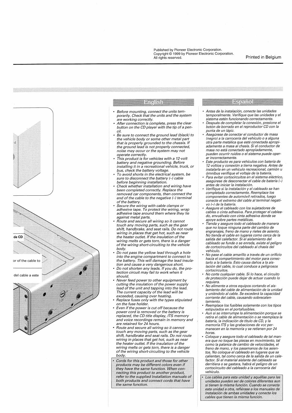 Pioneer CDX-P2050VS User Manual | Page 3 / 17