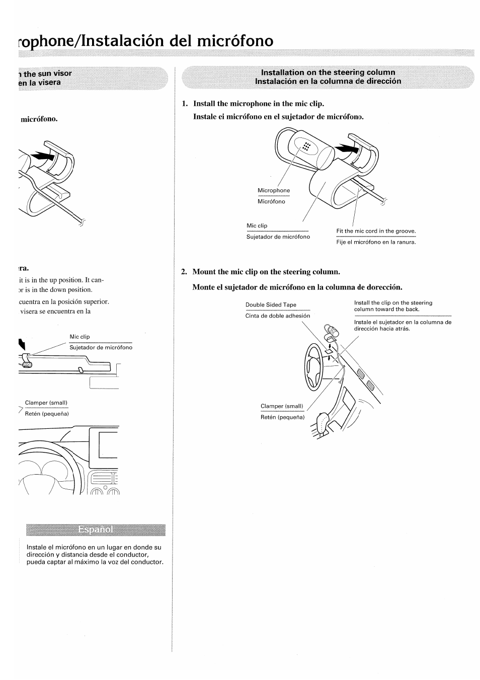 Rophone/instalación del microfono | Pioneer CDX-P2050VS User Manual | Page 7 / 17