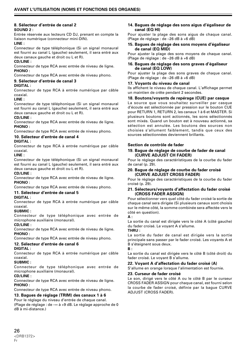 Pioneer DJM-1000 User Manual | Page 26 / 98