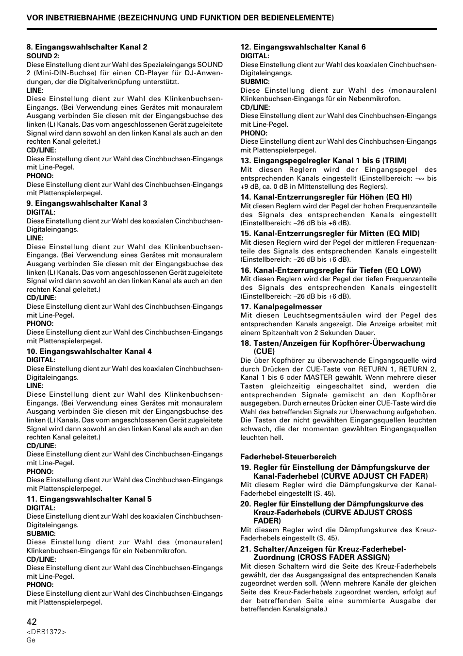 Pioneer DJM-1000 User Manual | Page 42 / 98