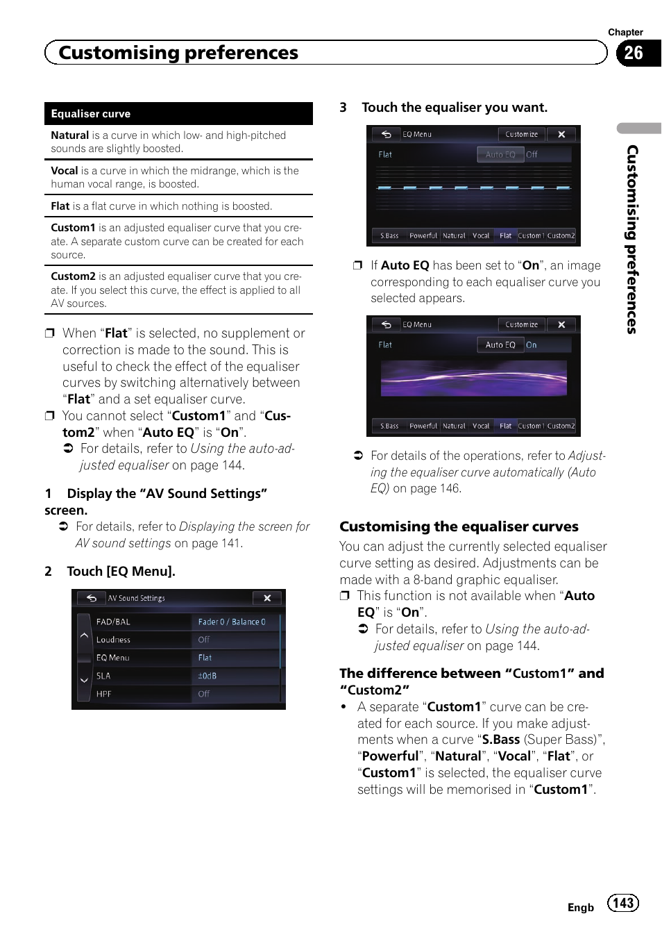 Customising preferences | Pioneer AVIC-F950BT User Manual | Page 143 / 200