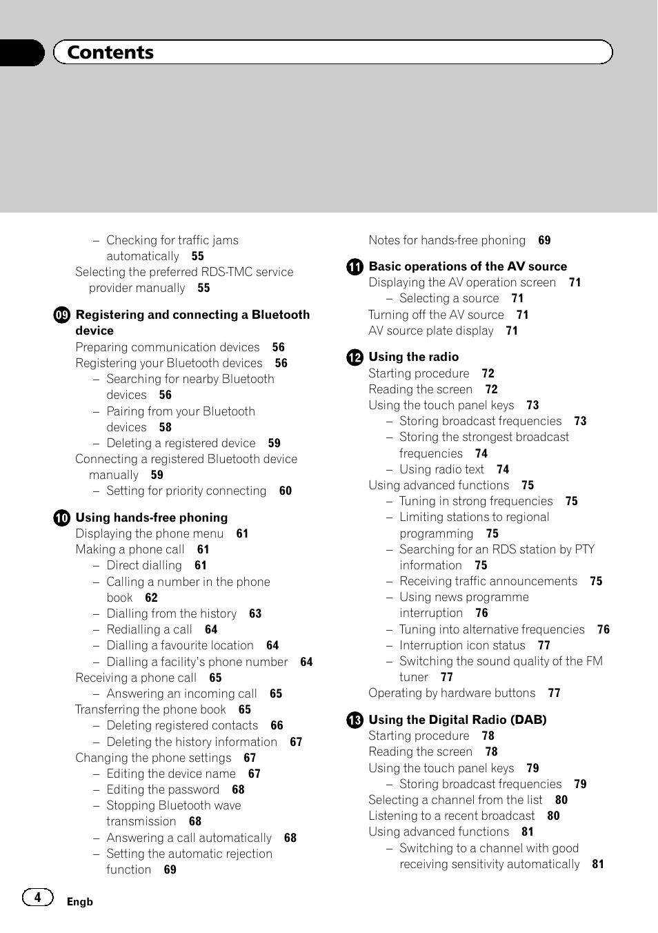 Pioneer AVIC-F950BT User Manual | Page 4 / 200