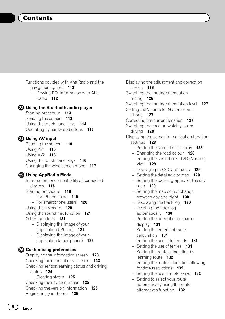 Pioneer AVIC-F950BT User Manual | Page 6 / 200