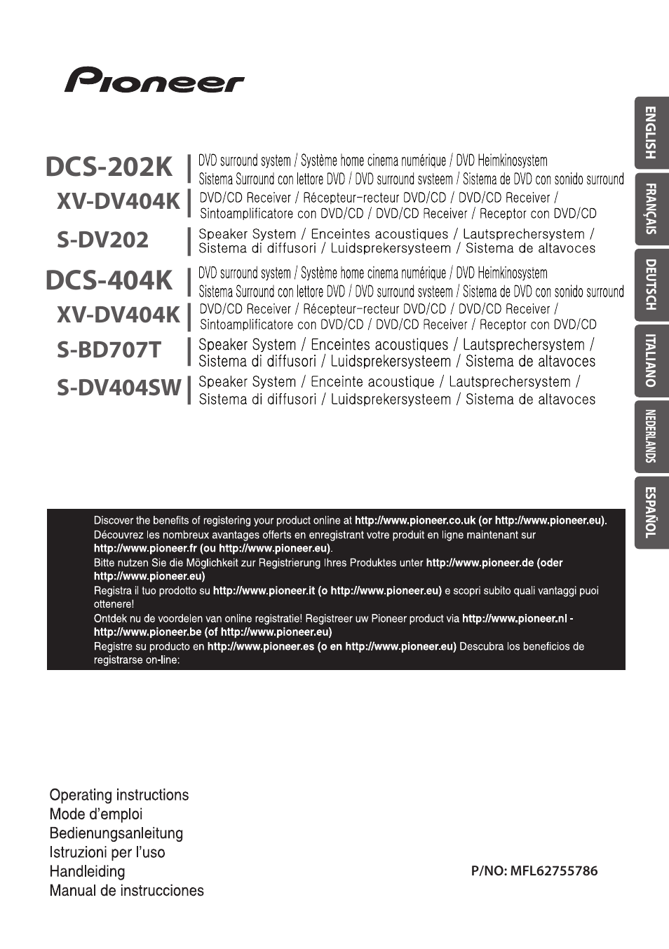 Pioneer DCS-404K User Manual | 278 pages