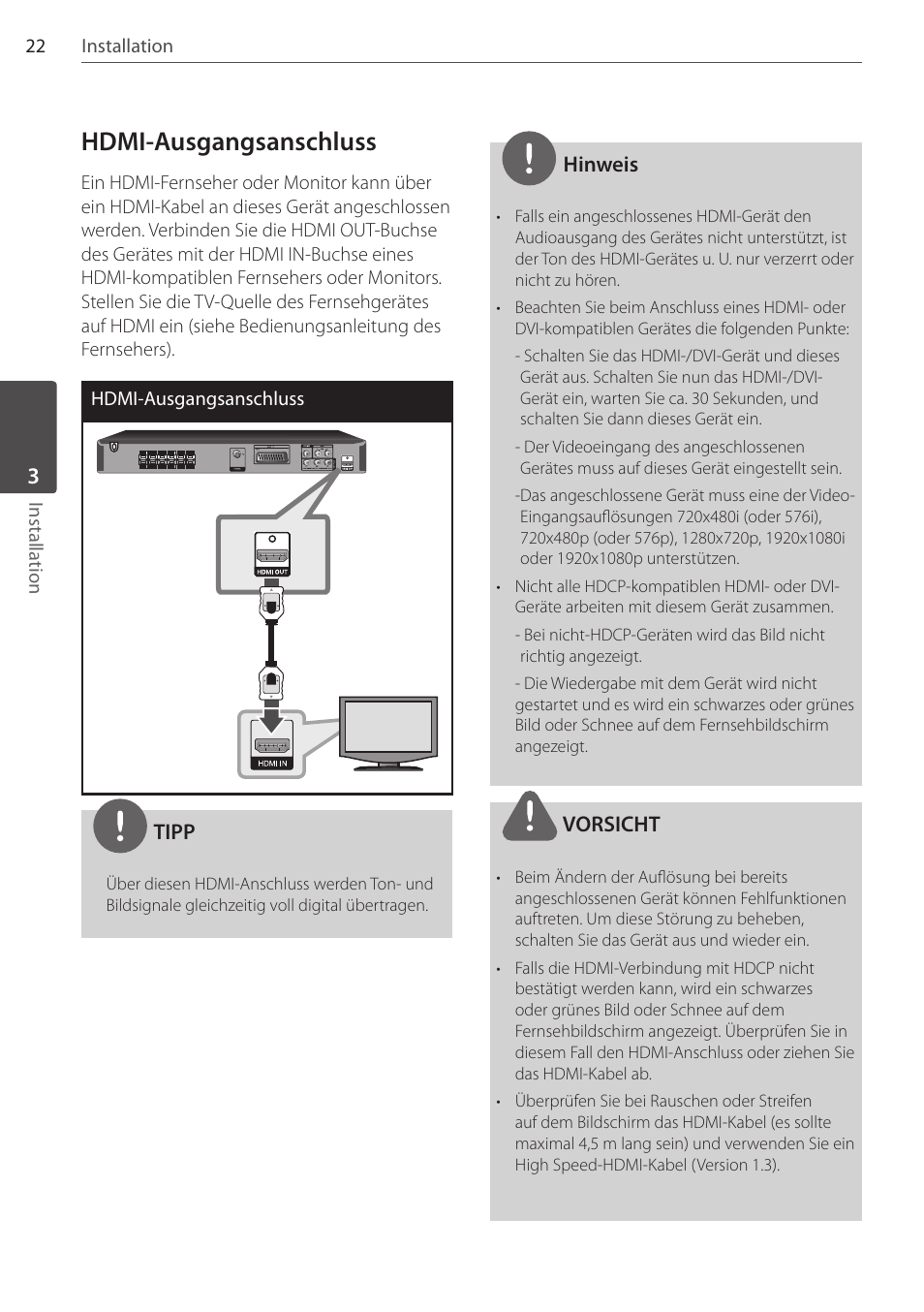 Hdmi-ausgangsanschluss | Pioneer DCS-404K User Manual | Page 114 / 278