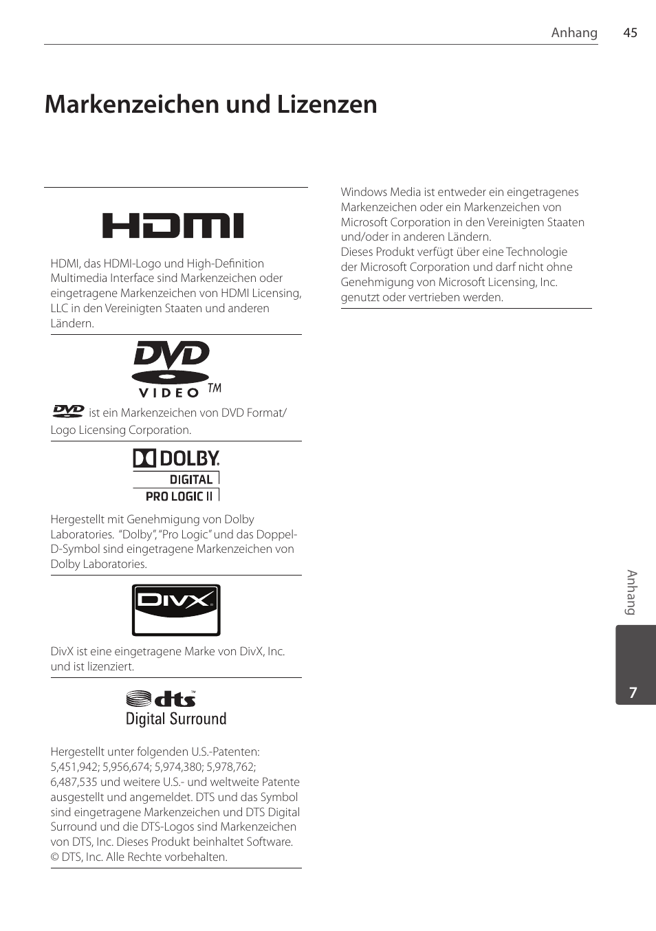 Markenzeichen und lizenzen | Pioneer DCS-404K User Manual | Page 137 / 278