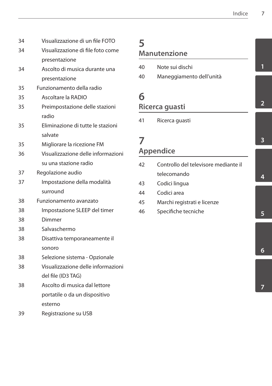Manutenzione, Ricerca guasti, Appendice | Pioneer DCS-404K User Manual | Page 145 / 278