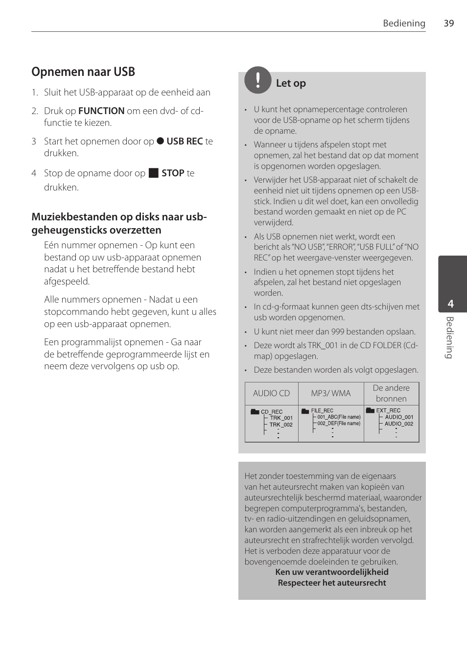 Opnemen naar usb | Pioneer DCS-404K User Manual | Page 223 / 278