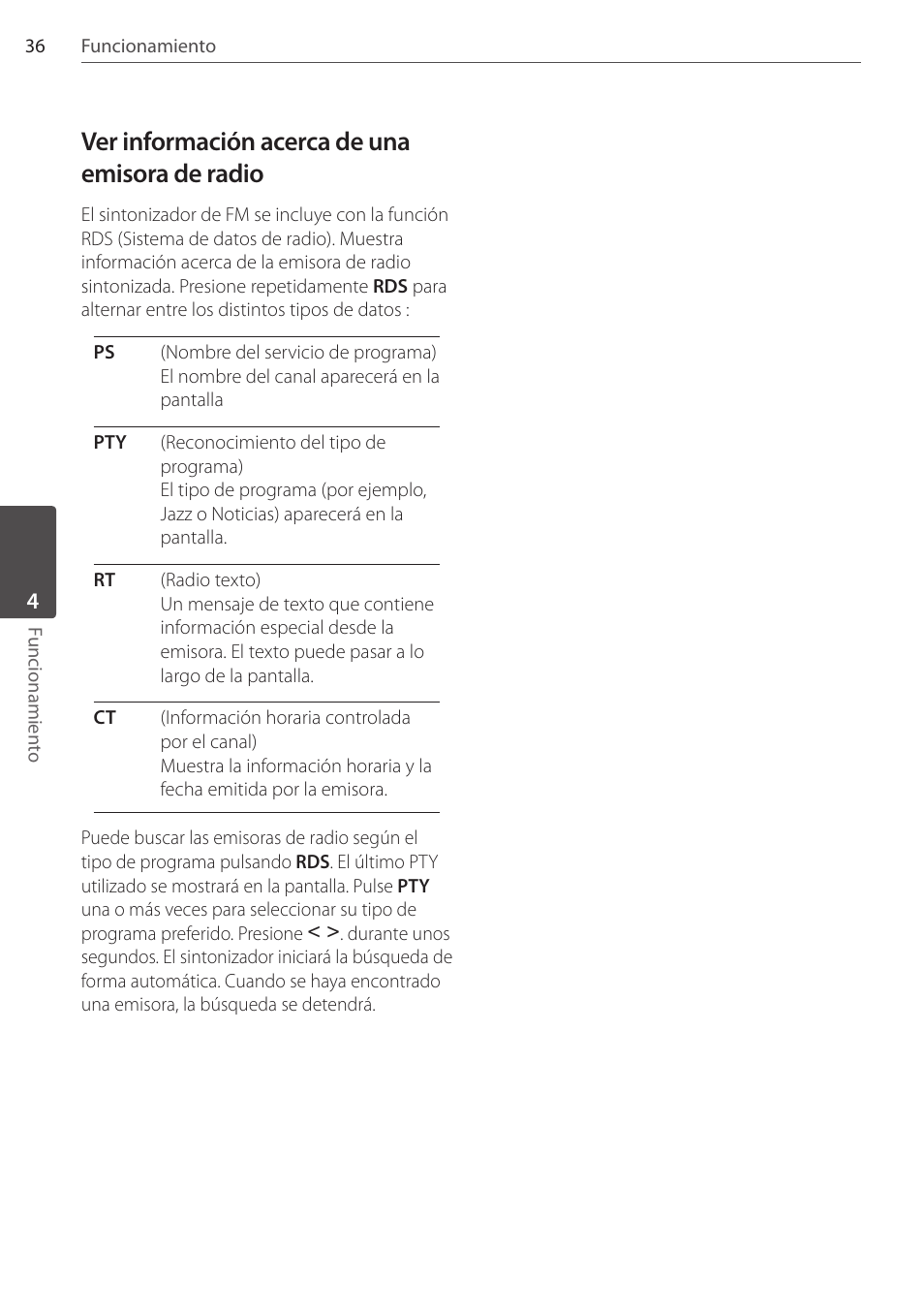 Ver información acerca de una emisora de radio | Pioneer DCS-404K User Manual | Page 266 / 278