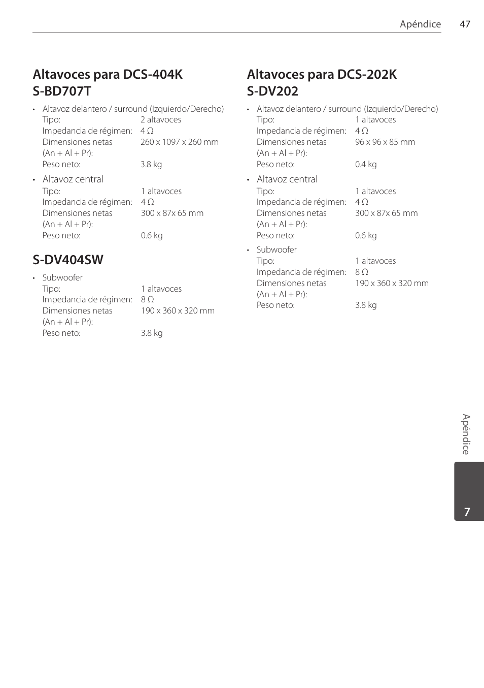 S-dv404sw | Pioneer DCS-404K User Manual | Page 277 / 278
