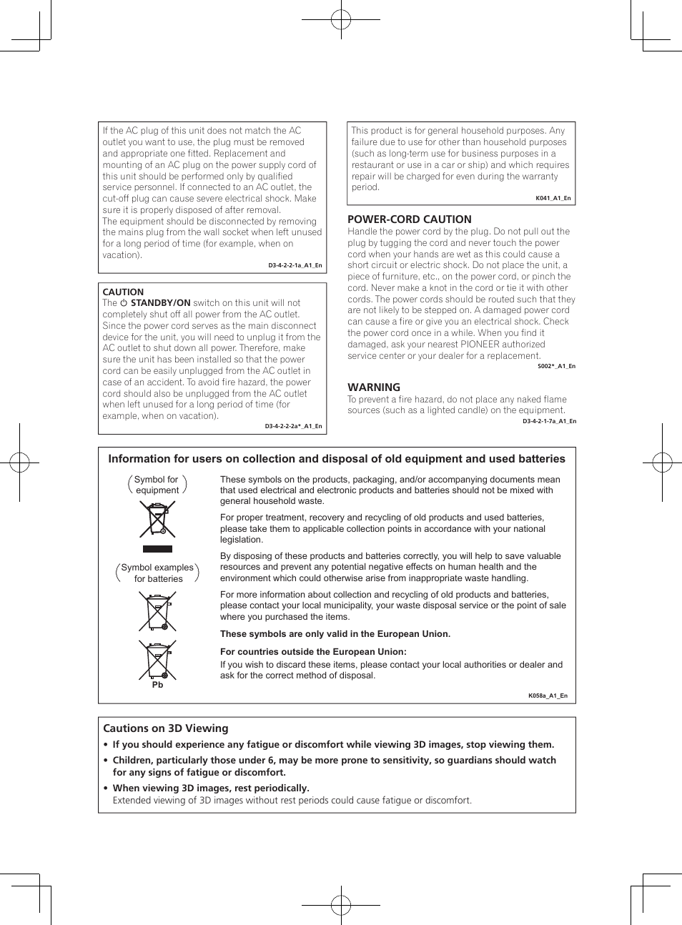 Pioneer BCS-HF828 User Manual | Page 3 / 100