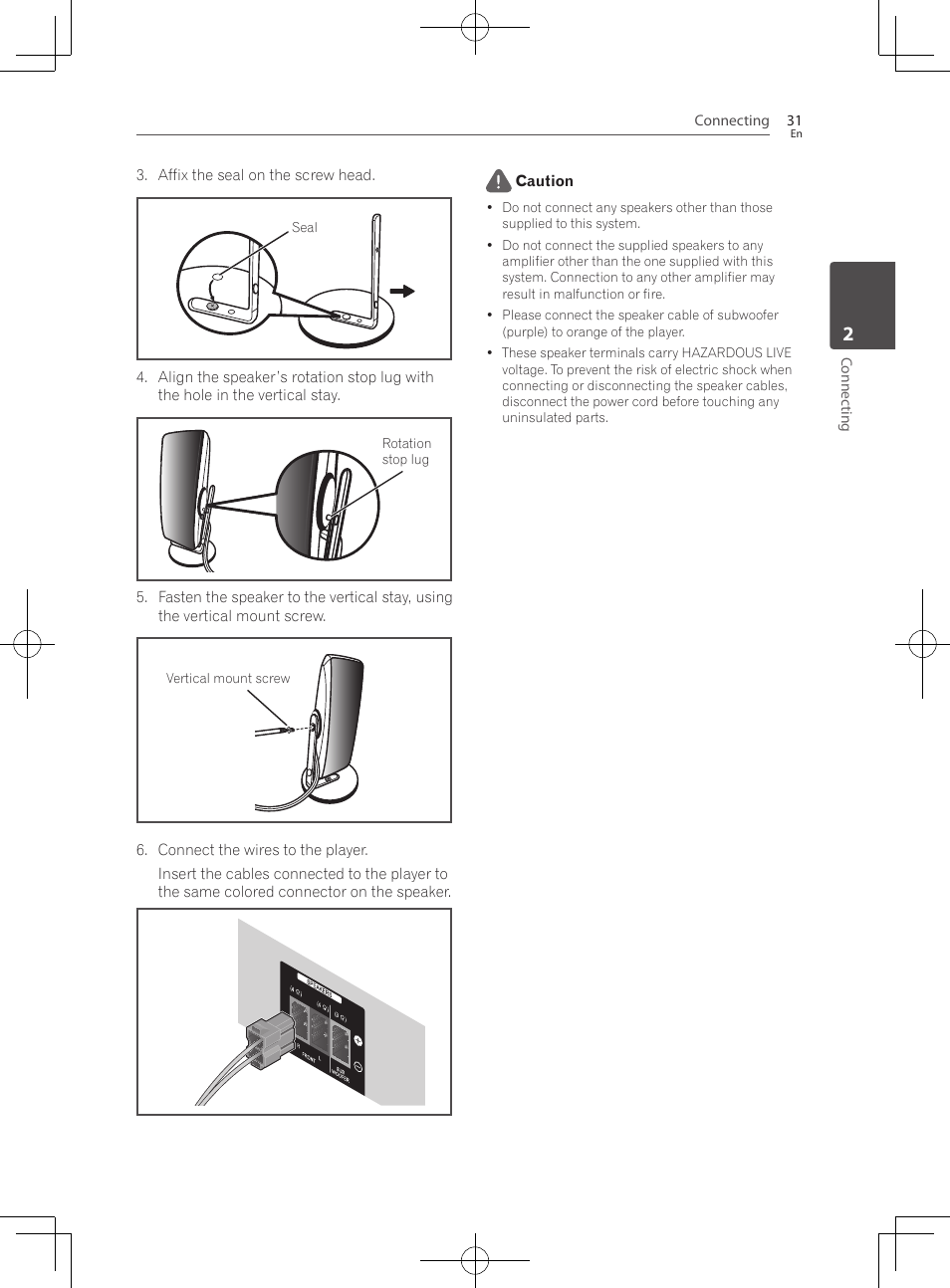 Pioneer BCS-HF828 User Manual | Page 31 / 100