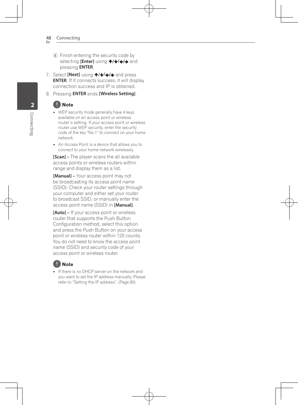 Pioneer BCS-HF828 User Manual | Page 48 / 100