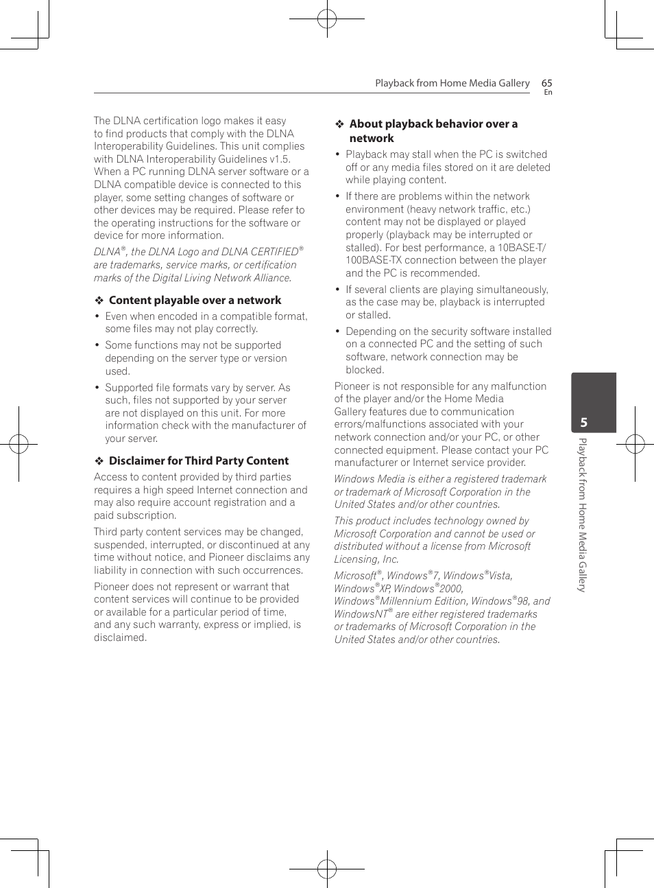 Pioneer BCS-HF828 User Manual | Page 65 / 100