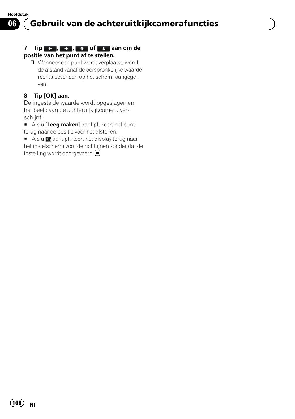 06 gebruik van de achteruitkijkcamerafuncties | Pioneer AVIC-F9210BT User Manual | Page 168 / 176