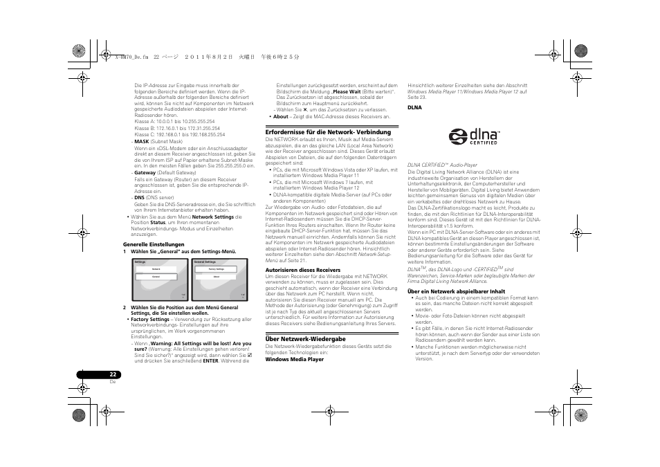 Erfordernisse für die network- verbindung, Über netzwerk-wiedergabe | Pioneer XC-HM70-K User Manual | Page 118 / 224