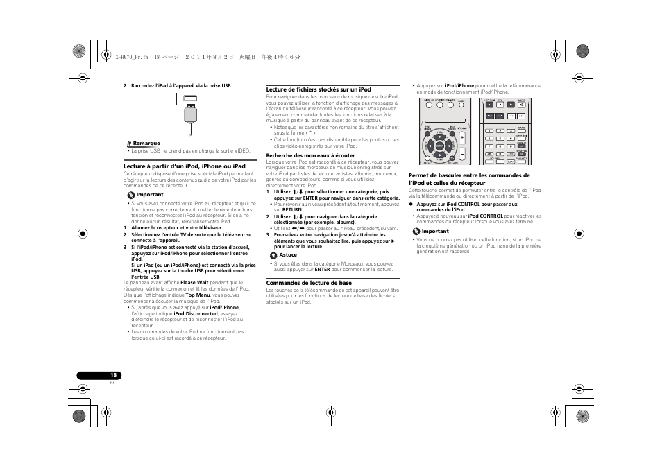 Lecture à partir d’un ipod, iphone ou ipad | Pioneer XC-HM70-K User Manual | Page 48 / 224