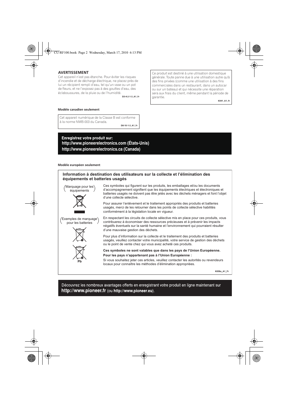 Pioneer CU-RF100-U User Manual | Page 28 / 84