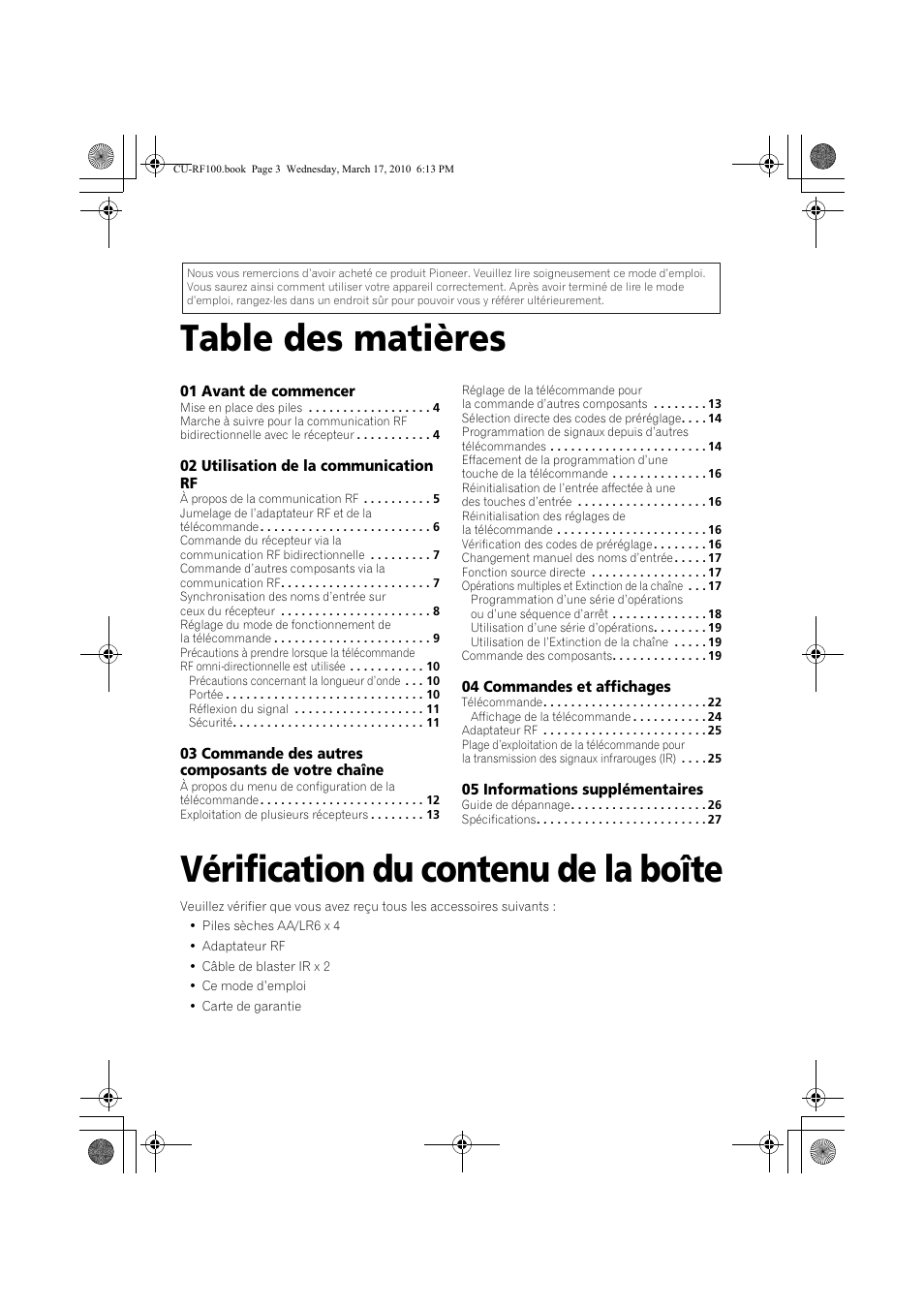 Pioneer CU-RF100-U User Manual | Page 29 / 84