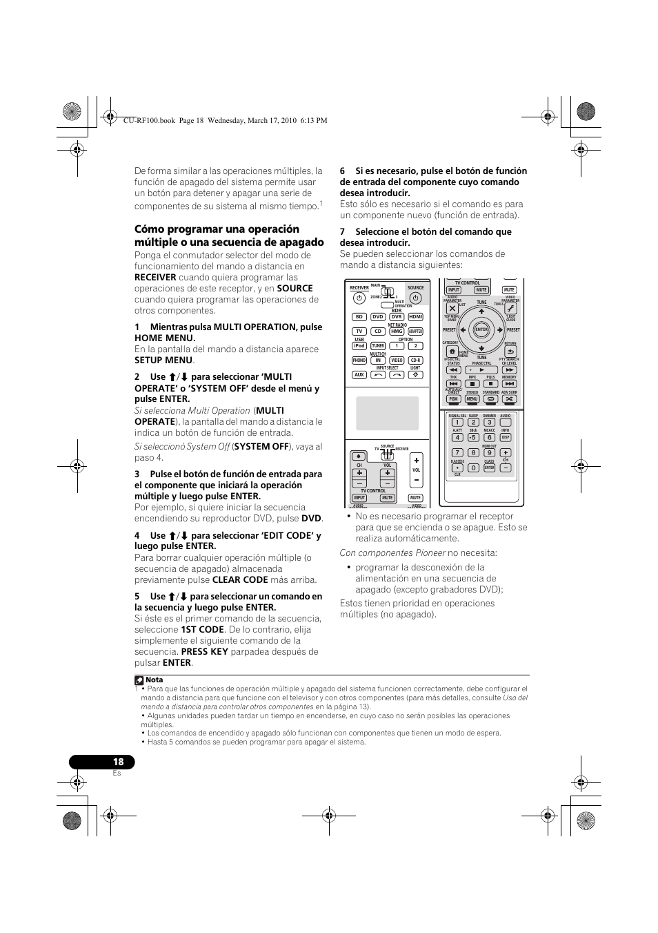 1 mientras pulsa multi operation, pulse home menu | Pioneer CU-RF100-U User Manual | Page 70 / 84
