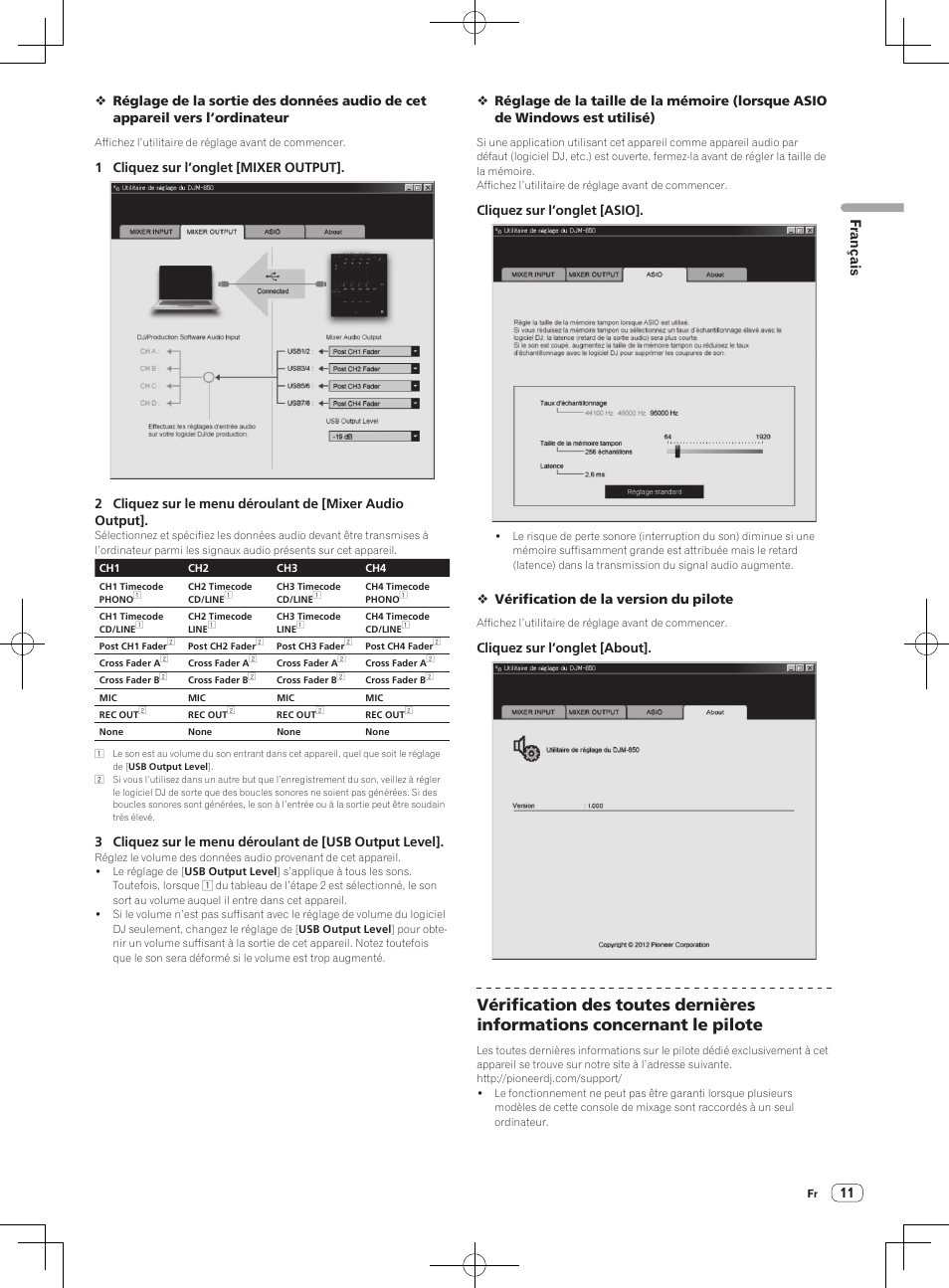 Français | Pioneer DJM-850-W User Manual | Page 37 / 84