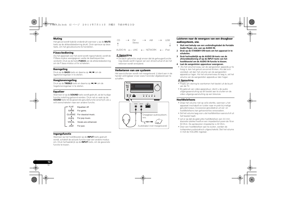 Verbeteren van uw systeem, Timer | Pioneer XC-HM70-K User Manual | Page 168 / 224