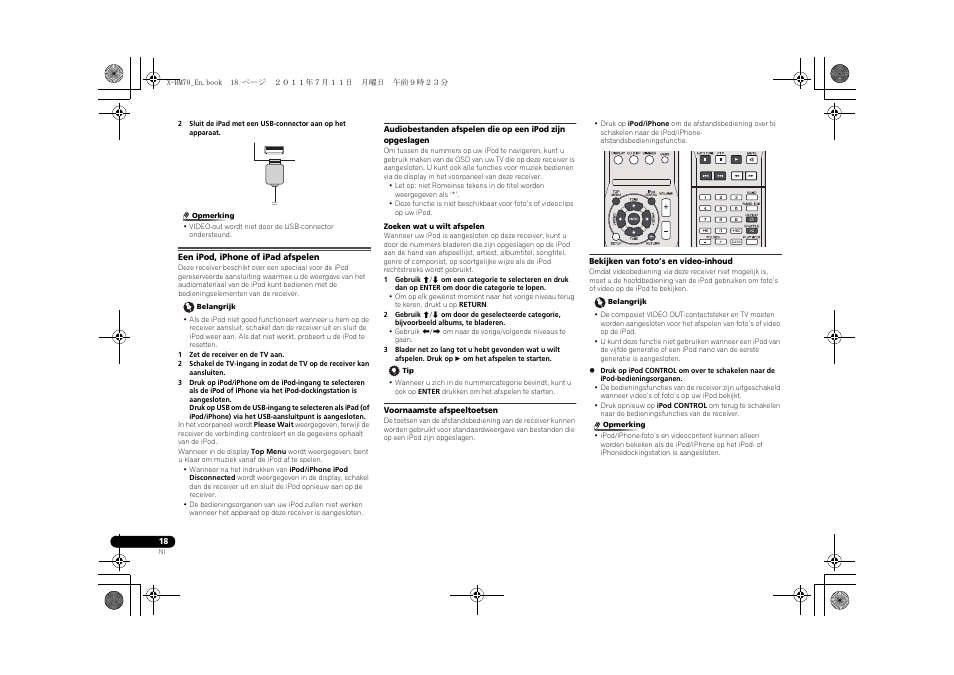 Een ipod, iphone of ipad afspelen | Pioneer XC-HM70-K User Manual | Page 174 / 224