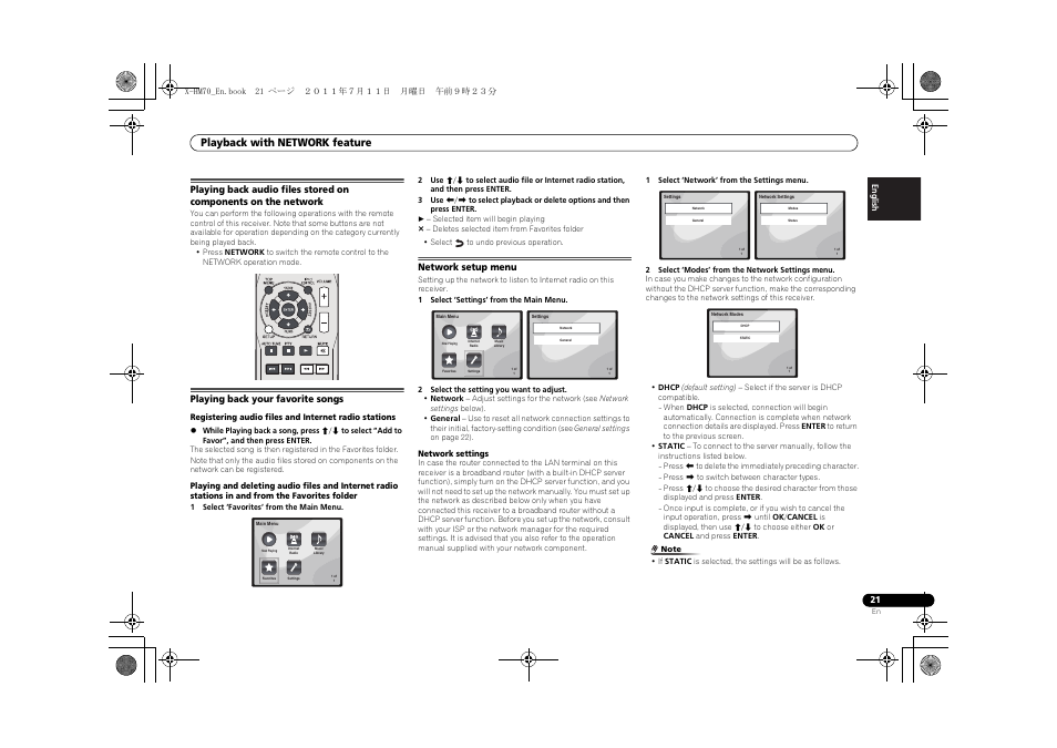 Playback with network feature | Pioneer XC-HM70-K User Manual | Page 21 / 224