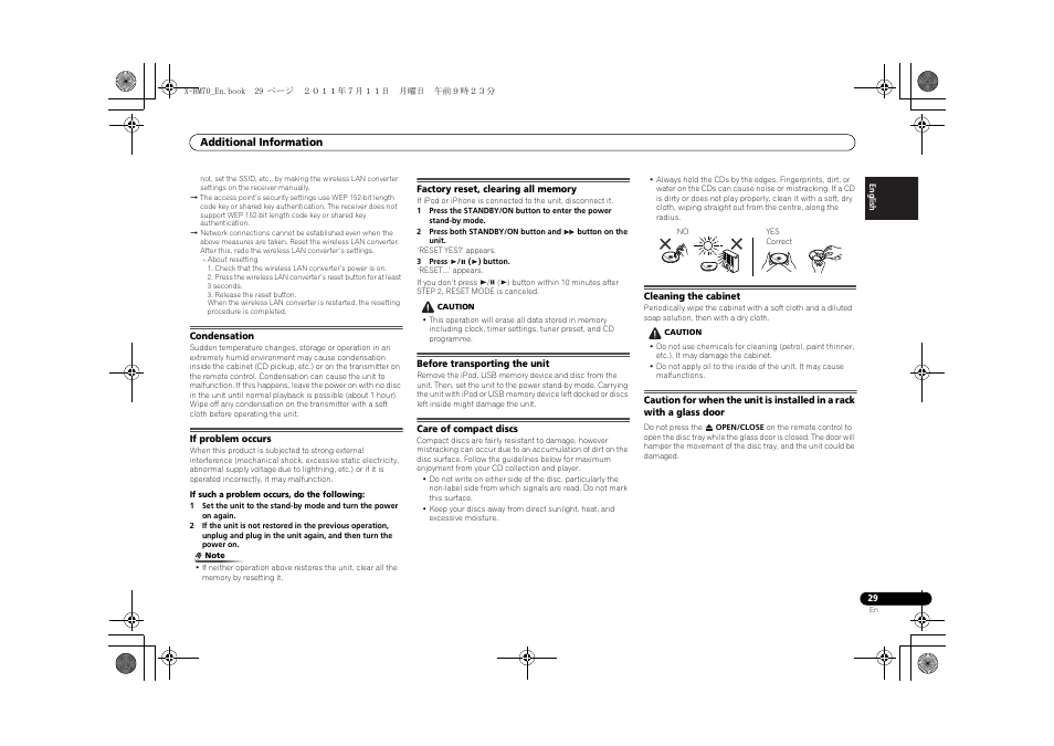 Pioneer XC-HM70-K User Manual | Page 29 / 224