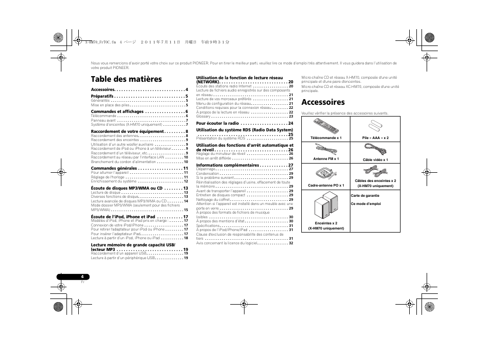 Pioneer XC-HM70-K User Manual | Page 34 / 224