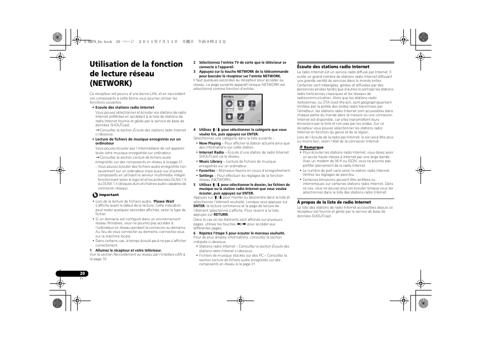 Écoute des stations radio internet | Pioneer XC-HM70-K User Manual | Page 50 / 224