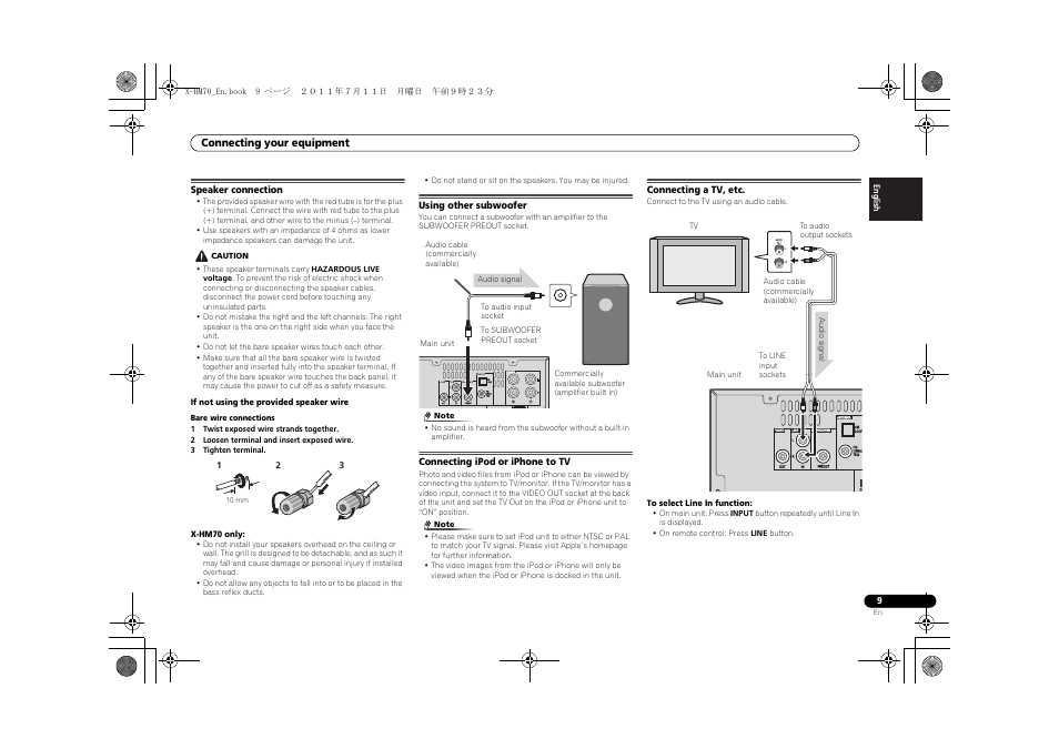 Pioneer XC-HM70-K User Manual | Page 9 / 224