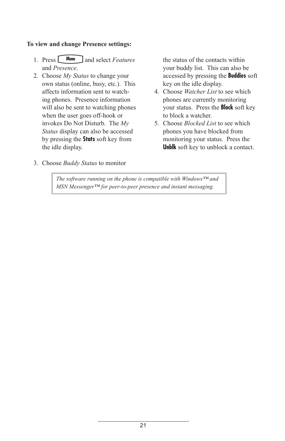 ADTRAN Polycom SoundPoint IP 430 User Manual | Page 24 / 31