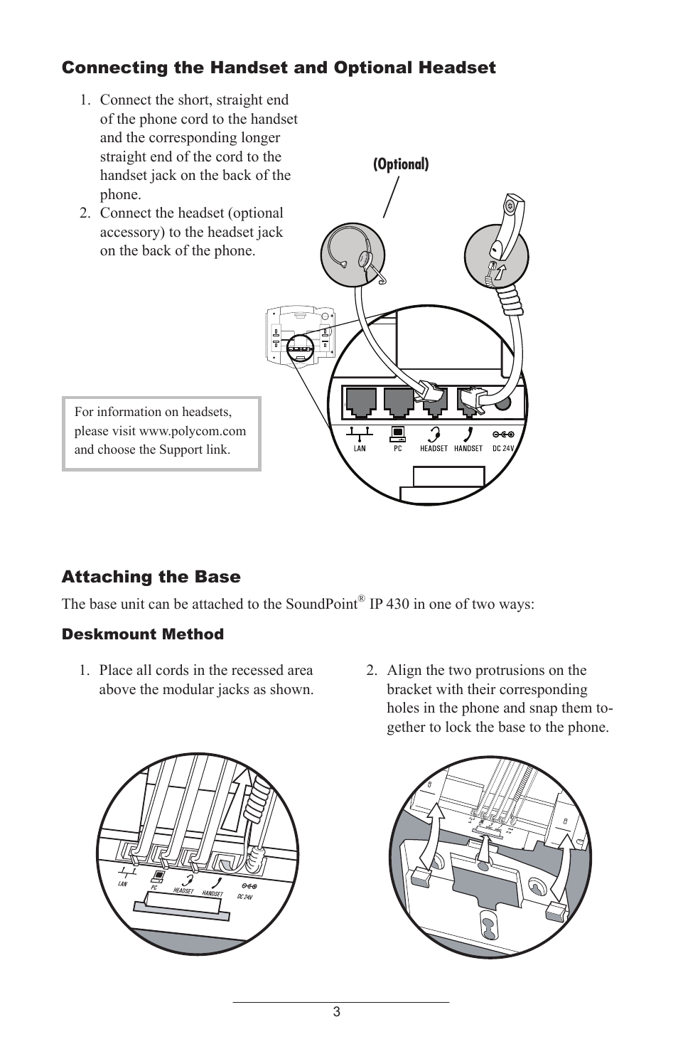 ADTRAN Polycom SoundPoint IP 430 User Manual | Page 6 / 31
