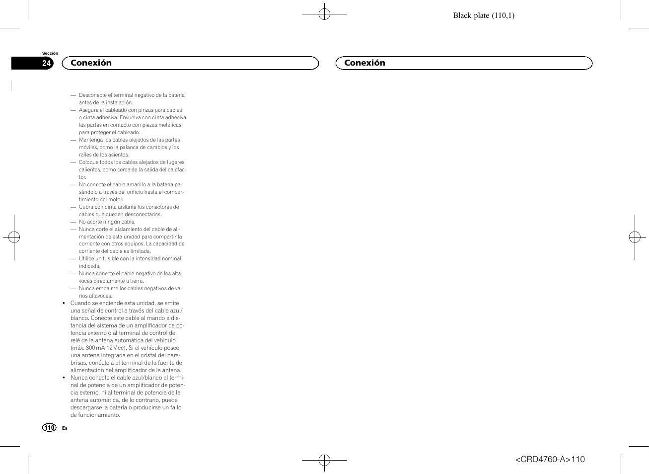 Conexión | Pioneer AVH-X2650BT User Manual | Page 110 / 200